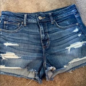 medium wash American Eagle jean shorts!